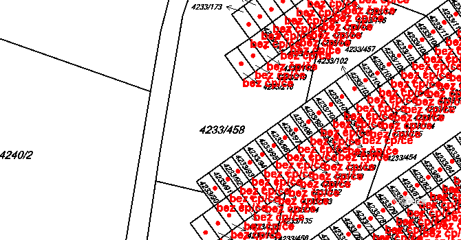 Veselí nad Lužnicí 40929523 na parcele st. 4233/94 v KÚ Veselí nad Lužnicí, Katastrální mapa