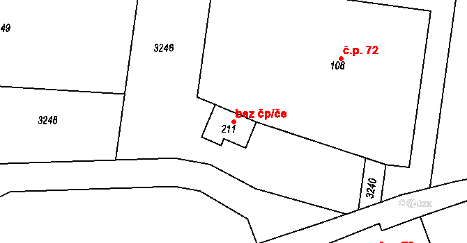 Králíky 45431523 na parcele st. 211 v KÚ Dolní Boříkovice, Katastrální mapa