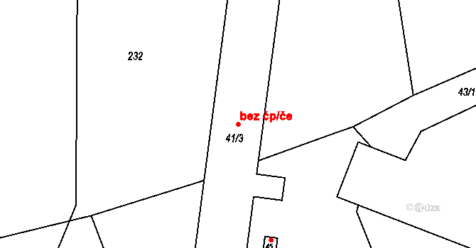 Vrchotovy Janovice 45477523 na parcele st. 41/3 v KÚ Rudoltice u Vrchotových Janovic, Katastrální mapa