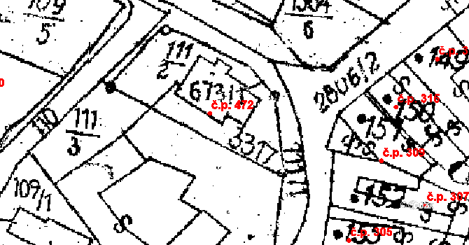 Jaroměřice 46403523 na parcele st. 158/1 v KÚ Jaroměřice, Katastrální mapa
