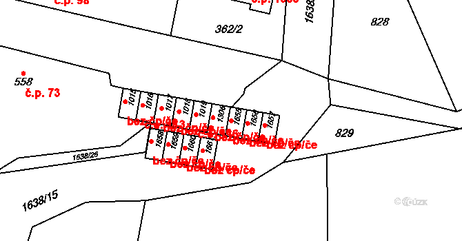 Litovel 47352523 na parcele st. 1655 v KÚ Litovel, Katastrální mapa