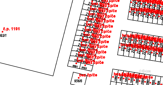 Ostrov 50053523 na parcele st. 2167 v KÚ Ostrov nad Ohří, Katastrální mapa