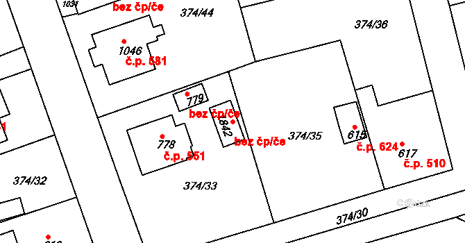 Libiš 78810523 na parcele st. 1842 v KÚ Libiš, Katastrální mapa