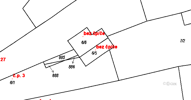Štíhlice 102613524 na parcele st. 6/5 v KÚ Štíhlice, Katastrální mapa