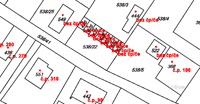 Libštát 38485524 na parcele st. 430 v KÚ Libštát, Katastrální mapa