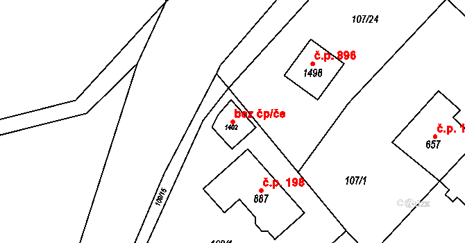 Psáry 78083524 na parcele st. 1402 v KÚ Dolní Jirčany, Katastrální mapa