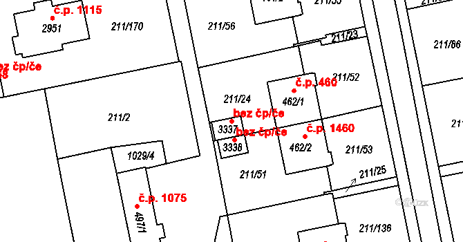 Sezimovo Ústí 79090524 na parcele st. 3337 v KÚ Sezimovo Ústí, Katastrální mapa
