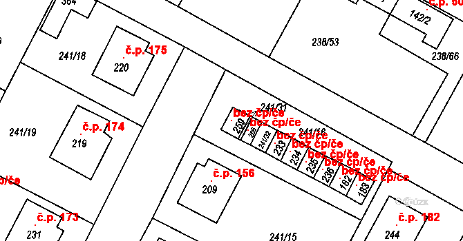 Okrouhlice 147161525 na parcele st. 259 v KÚ Okrouhlice, Katastrální mapa