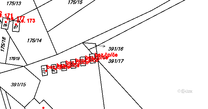 Soběšovice 40338525 na parcele st. 122 v KÚ Pitrov, Katastrální mapa