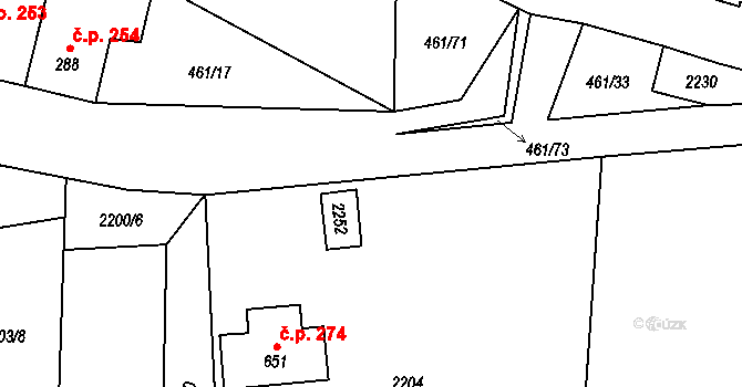 Bavorov 40703525 na parcele st. 2204 v KÚ Bavorov, Katastrální mapa