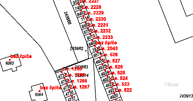 Hodonín 50064525 na parcele st. 7835 v KÚ Hodonín, Katastrální mapa