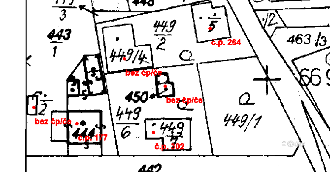 Druztová 578525 na parcele st. 450 v KÚ Druztová, Katastrální mapa