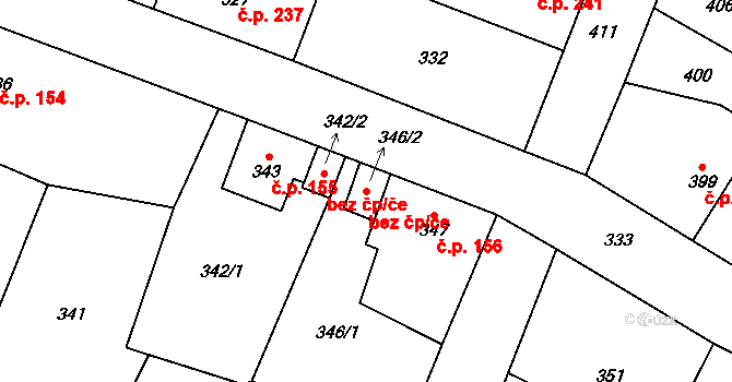 Chotíkov 47933526 na parcele st. 346/2 v KÚ Chotíkov, Katastrální mapa