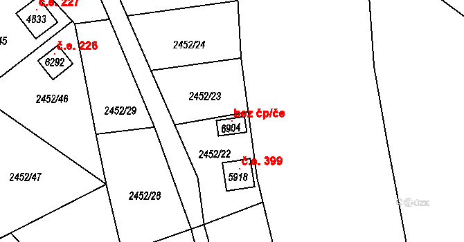 Klatovy 118367528 na parcele st. 6904 v KÚ Klatovy, Katastrální mapa