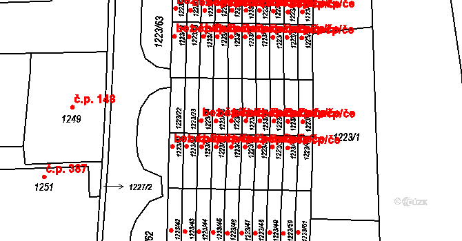 Suchdol nad Lužnicí 40977528 na parcele st. 1223/26 v KÚ Suchdol nad Lužnicí, Katastrální mapa