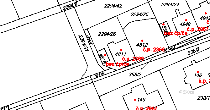 Dvůr Králové nad Labem 41880528 na parcele st. 4810 v KÚ Dvůr Králové nad Labem, Katastrální mapa