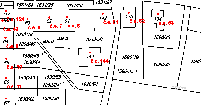 Čížov 4, Katastrální mapa