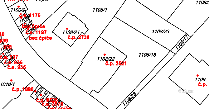 Ústí nad Labem-centrum 2521, Ústí nad Labem na parcele st. 1108/22 v KÚ Ústí nad Labem, Katastrální mapa