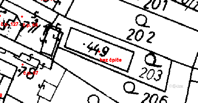 Bernartice 39939529 na parcele st. 449 v KÚ Bernartice u Milevska, Katastrální mapa