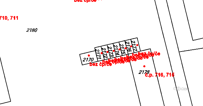 Mohelnice 44903529 na parcele st. 2171 v KÚ Mohelnice, Katastrální mapa
