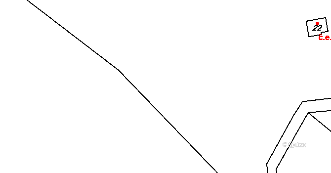 Zahrádka 9, Čachrov na parcele st. 40 v KÚ Zahrádka u Čachrova, Katastrální mapa