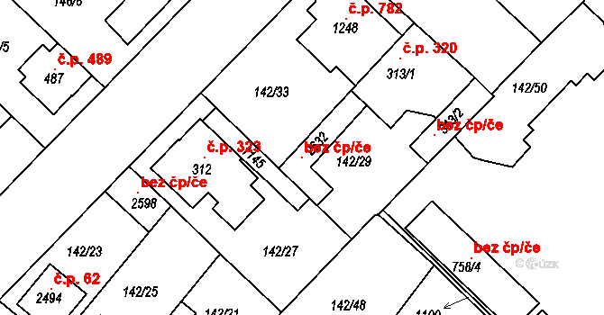 Kralupy nad Vltavou 96721529 na parcele st. 2632 v KÚ Lobeček, Katastrální mapa