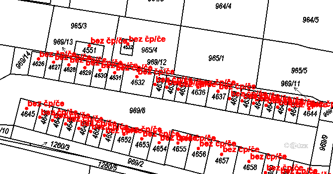 Jičín 147330530 na parcele st. 4634 v KÚ Jičín, Katastrální mapa