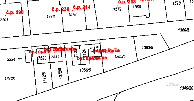 Třebíč 38373530 na parcele st. 5174 v KÚ Třebíč, Katastrální mapa