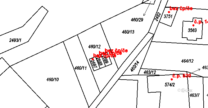 Ústí nad Orlicí 45530530 na parcele st. 2689 v KÚ Ústí nad Orlicí, Katastrální mapa