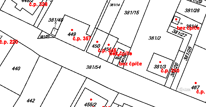 Šanov 346, Katastrální mapa