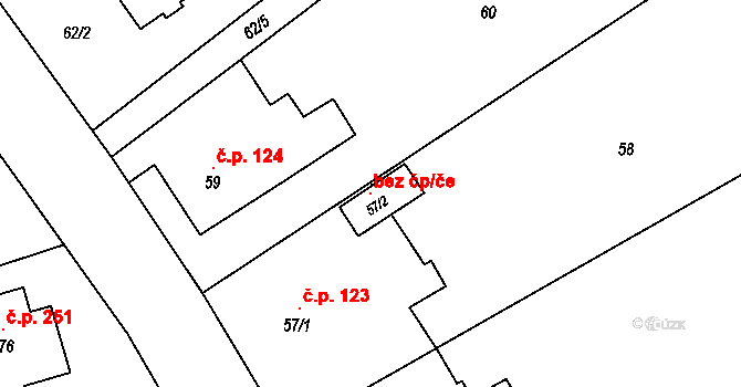 Trnávka 121093531 na parcele st. 57/2 v KÚ Trnávka u Nového Jičína, Katastrální mapa