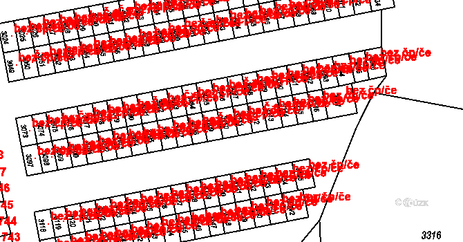 Orlová 38222531 na parcele st. 3110 v KÚ Horní Lutyně, Katastrální mapa