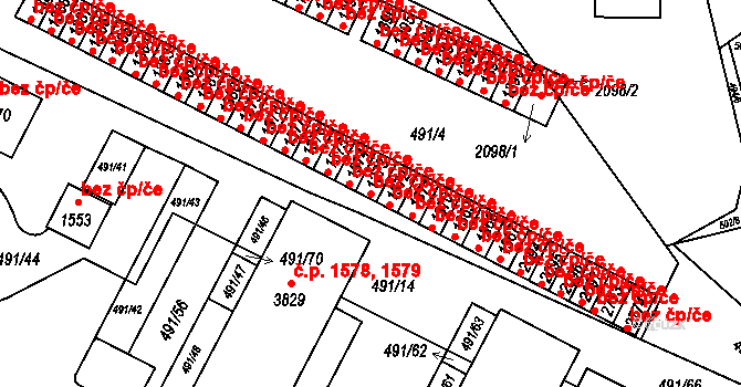 Ústí nad Orlicí 39446531 na parcele st. 1373 v KÚ Ústí nad Orlicí, Katastrální mapa