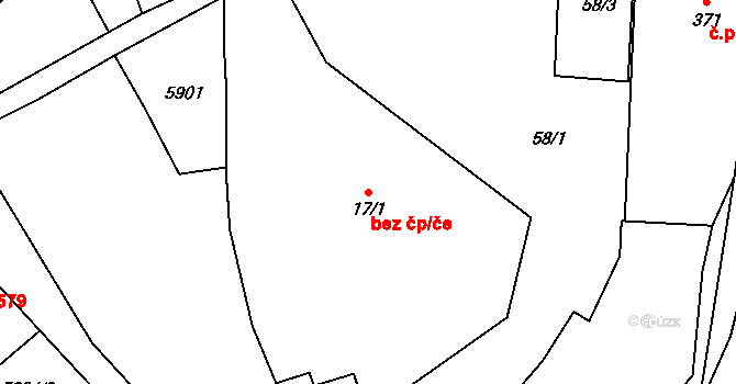 Hrušovany nad Jevišovkou 40964531 na parcele st. 17/1 v KÚ Hrušovany nad Jevišovkou, Katastrální mapa