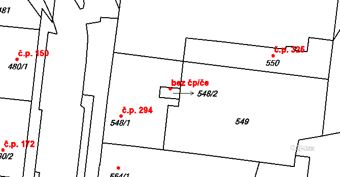 Protivín 41826531 na parcele st. 548/2 v KÚ Protivín, Katastrální mapa