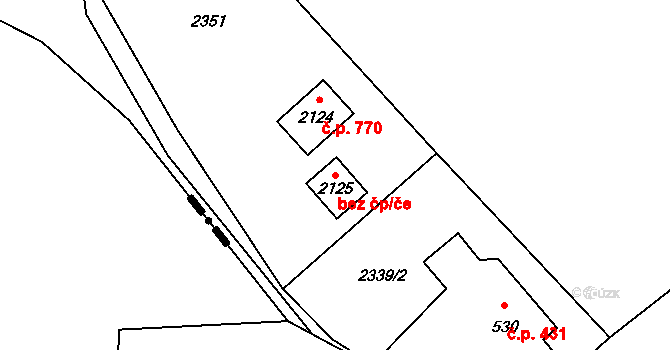 Kunčice pod Ondřejníkem 43241531 na parcele st. 2125 v KÚ Kunčice pod Ondřejníkem, Katastrální mapa