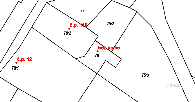 Dolní Nětčice 43828531 na parcele st. 76 v KÚ Dolní Nětčice, Katastrální mapa