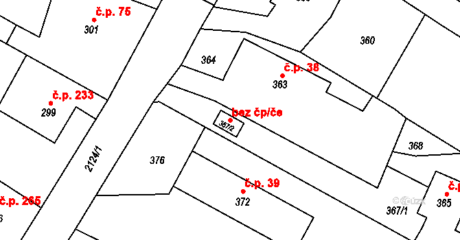 Vřesina 44864531 na parcele st. 367/2 v KÚ Vřesina u Bílovce, Katastrální mapa