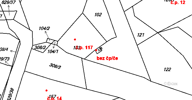 Česká Lípa 48492531 na parcele st. 123 v KÚ Dobranov, Katastrální mapa