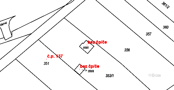 Bohumín 101120532 na parcele st. 353/2 v KÚ Vrbice nad Odrou, Katastrální mapa