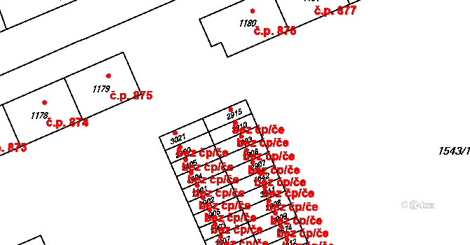 Rožnov pod Radhoštěm 39567532 na parcele st. 3910 v KÚ Rožnov pod Radhoštěm, Katastrální mapa