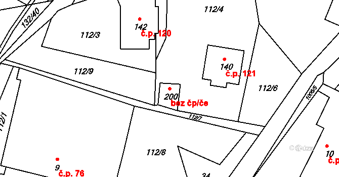 Krasíkov 41412532 na parcele st. 200 v KÚ Krasíkov, Katastrální mapa