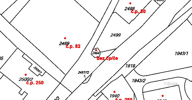Česká Ves 41678532 na parcele st. 2464 v KÚ Česká Ves, Katastrální mapa