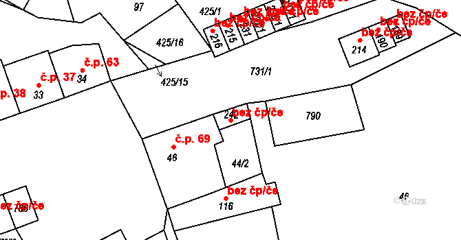 Dřevnovice 86999532 na parcele st. 242 v KÚ Dřevnovice, Katastrální mapa