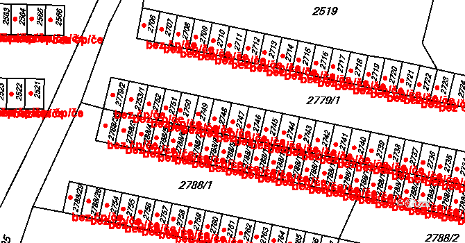 Rýmařov 40199533 na parcele st. 2747 v KÚ Rýmařov, Katastrální mapa