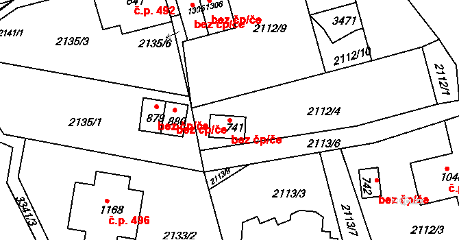 Rokytnice nad Jizerou 42317533 na parcele st. 741 v KÚ Horní Rokytnice nad Jizerou, Katastrální mapa