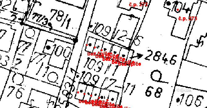 Kamenický Šenov 45911533 na parcele st. 109/4 v KÚ Kamenický Šenov, Katastrální mapa