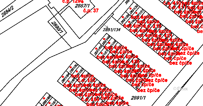 Orlová 48422533 na parcele st. 2891/57 v KÚ Poruba u Orlové, Katastrální mapa