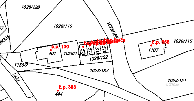 Harrachov 44287534 na parcele st. 518 v KÚ Harrachov, Katastrální mapa