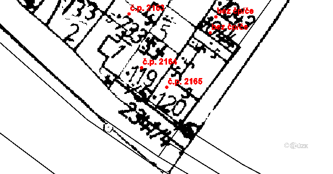 Podlusky 2165, Roudnice nad Labem na parcele st. 120 v KÚ Podlusky, Katastrální mapa